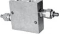 Válvulas contrabalance simple Se utilizan para controlar el movimiento y bloqueo de un actuador en una sola dirección.