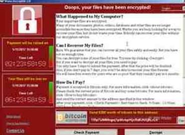 Ataque más reciente WannaCry Ransomware Attack (WannCrypt) Ransomware / phishing con alto nivel de infección Aprovechamiento de vulnerabilidad MS
