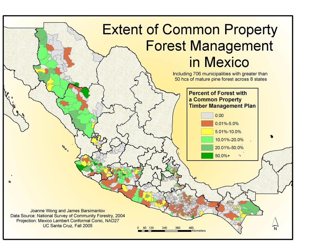 El Manejo Forestal Comunitario en en México 733 municipios