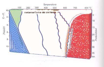 000ºC) Presión (orientación de los cristales, esquistosidad) Tipos: Dinámico Debido a la presión. En zonas poco profundas. Térmico Debido a la temperatura.