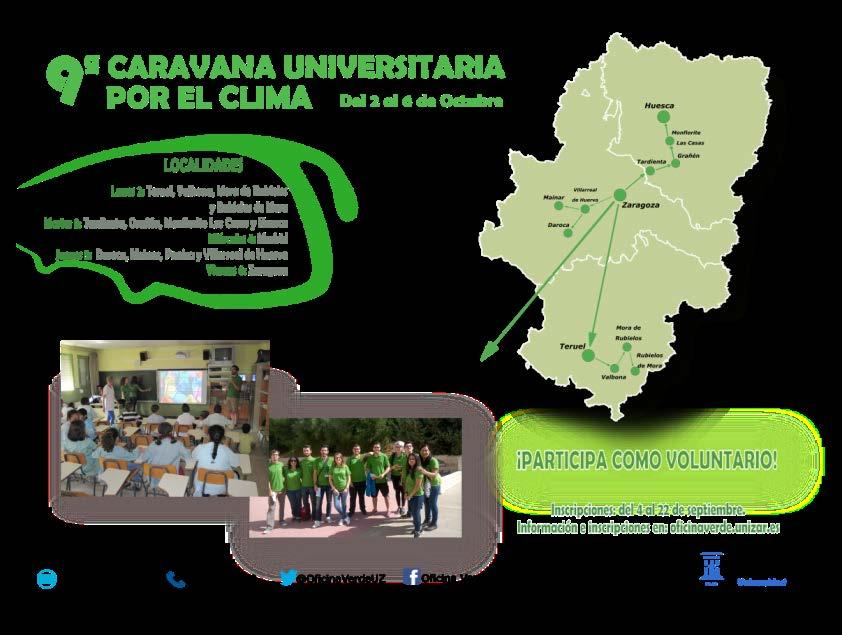 4.1. Preparación, lanzamiento y difusión de la campaña La Caravana Universitaria por el Clima se planifica desde el mes de julio con la elección de las localidades a visitar en cada edición