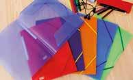 CARPETAS DE GOMAS PLÁSTICO HAWAI Plástico translúcido de colores de 500 µ