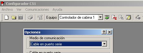 Cómo configuro la comunicación entre el programa de configuración y el controlador? La comunicación entre el programa de configuración en la PC y el controlador es serial.