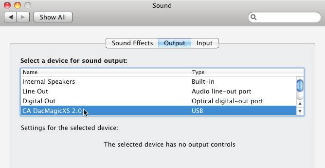 Instrucciones de uso Mantenga pulsados los dos botones de volumen durante unos 5 segundos. Nota importante: El DacMagic XS se calentará durante el uso normal.