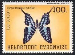 1992 Junio 10 : Mariposas (Y & T : xxx) (Scott : 740-741). Lepidoptera : Papilionidae : Graphium policenes.