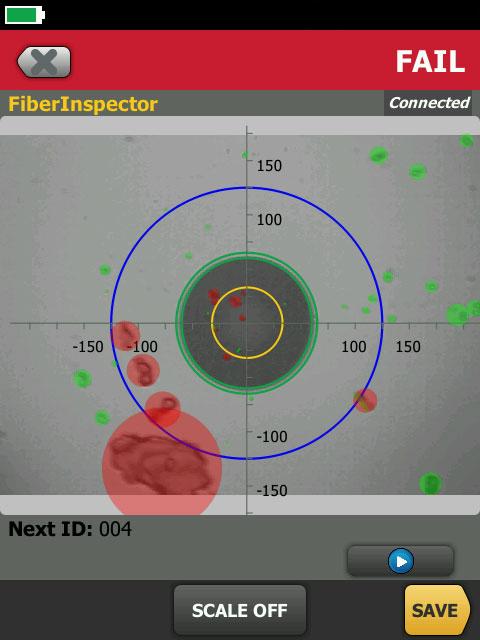 Certificación e Inspección de los Extremos de Fibra OptiFiber Pro incorpora el sistema de inspección de vídeo FiberInspector Pro que le permite inspeccionar y certificar rápidamente extremos de fibra