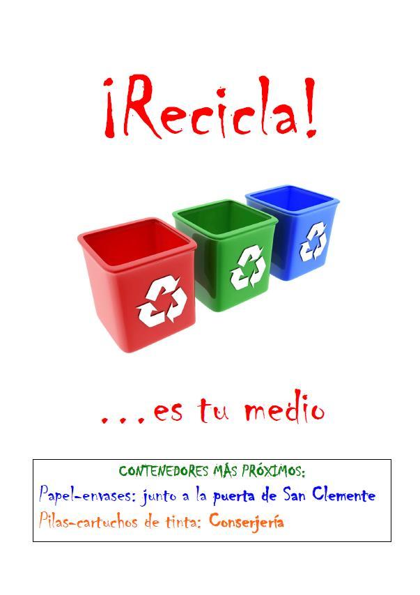 2010 Campaña de concienciación e información de puntos de reciclaje en la Facultad de