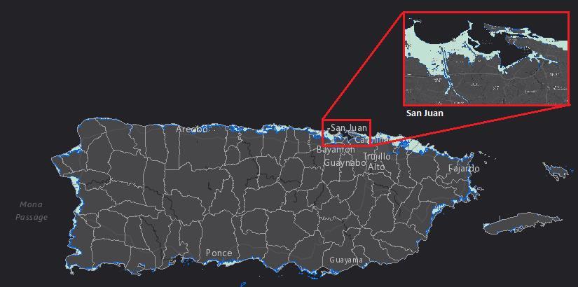 Modelo de inundación y mapas de desalojo En el an o 2012 se establecio la nueva modelación de inundación por tsunami para Puerto Rico (Figura 4).