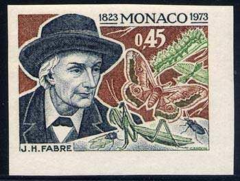 150 años del nacimiento de Jean-Henri Fabre (1823-1915), entomólogo + Lepidoptera : Saturniidae + Mantodea : Mantidae + Homoptera : Cicadidae + Coleoptera : Carabidae : Carabus sp.