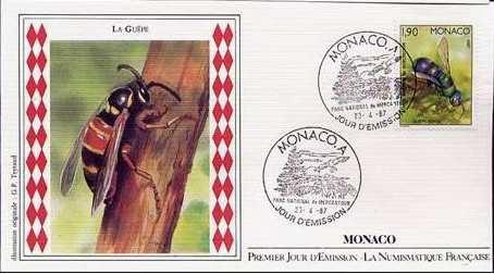 1987 Abril 23 : Insectos, primer día de circulación (6
