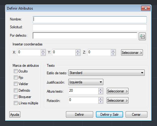 Para crear un atributo de bloque, es necesario crear el atributo bien mediante el acceso de la barra de herramientas, bien con el comando ATRDEF (_ATTDEF), y a continuación, utilizar el comando