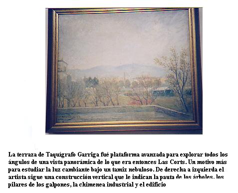 The terrace at Taquígrafo Garriga was a prominent platform to explore panoramic view angles, essence of the neighborhood of Las Corts, at the time.