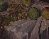 Se puede observar la diferencia entre el primer ensayo realista en La Coliflor, 1939-1940, y la pintura sutil de Las Cebollas prueba de lo que el artista tenía en mente.