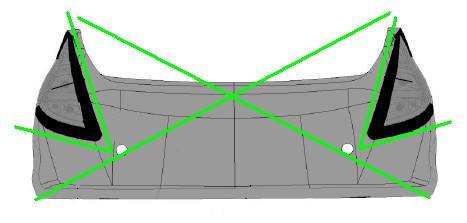 las ópticas para la colocación de leds. En caso de no montar los leds los orificios deben estar tapados.