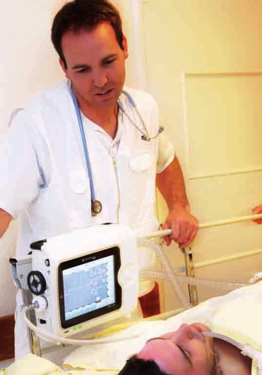 Más cerca de la respiración Monnal T60 asegura una gran calidad de la ventilación de los pacientes.