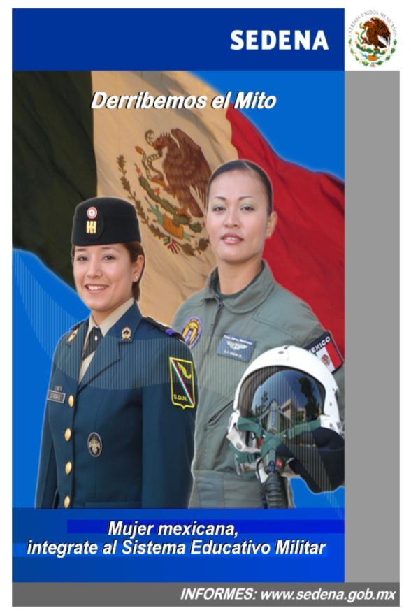 Con la finalidad de captar el interés del personal femenino para ingresar a las Instituciones del Sistema Educativo Militar, se promueve la asistencia a eventos profesiográficos y visitas de difusión