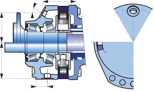 OCLAIN HYRAULICS Motores hidráulicos modulares MS8 - MSE8 B - renaje en el palier F a C Modularidad y Código comercial B Motor palier Motor rueda Motor rueda corto C - Medio abrasivo (junta espejo)