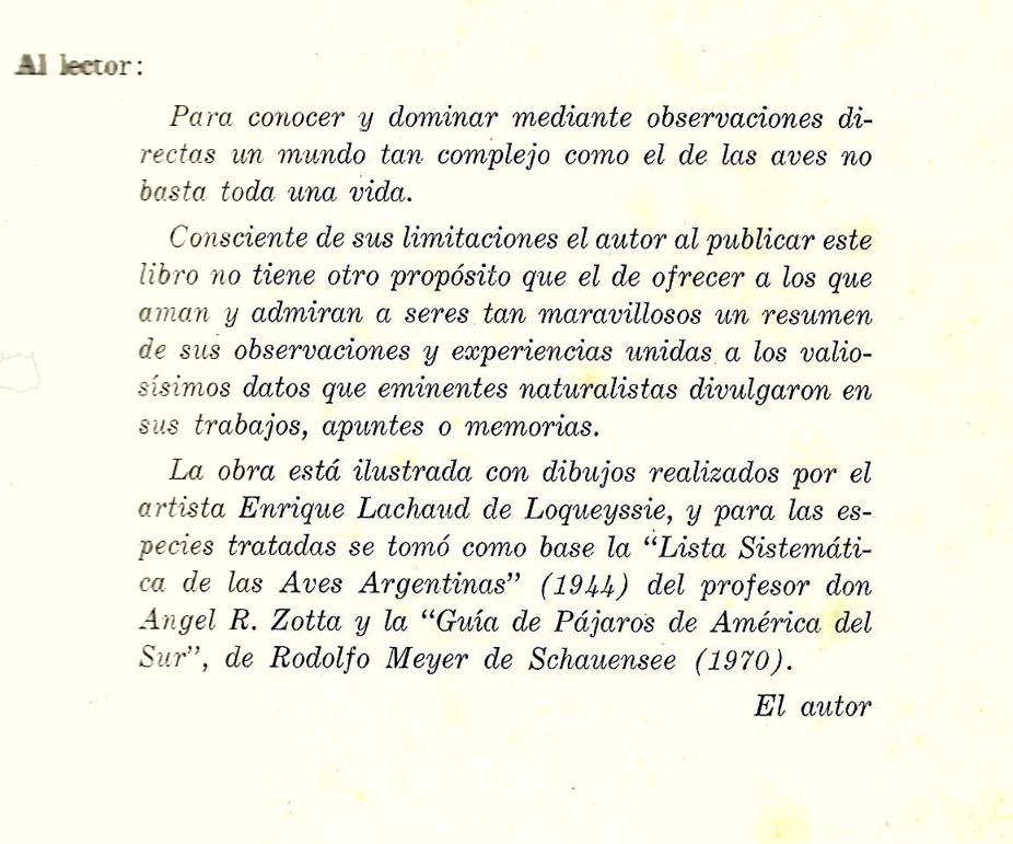 ProBiota, Serie Documentos 8 Dibujantes VIGIL, Carlos. AVES ARGENTINAS Y SUDAMERICANAS. Buenos Aires, Editorial Atlánida, 1973, 360 pp.