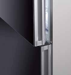 El cristal, como nunca lo habías imaginado Tiradores integrados Los frigoríficos combinados de Balay Serie Cristal cuentan