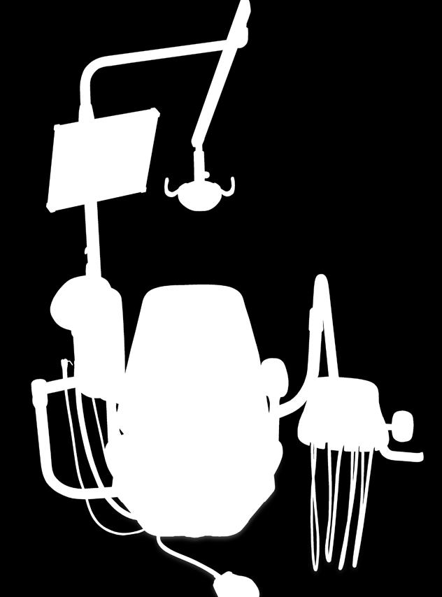 Datos breves Imagen de la lámpara, el monitor y el sistema dispensador de montaje posterior de Performer Configuración para usuarios diestros y zurdos Sistema voladizo hidráulico suave y silencioso