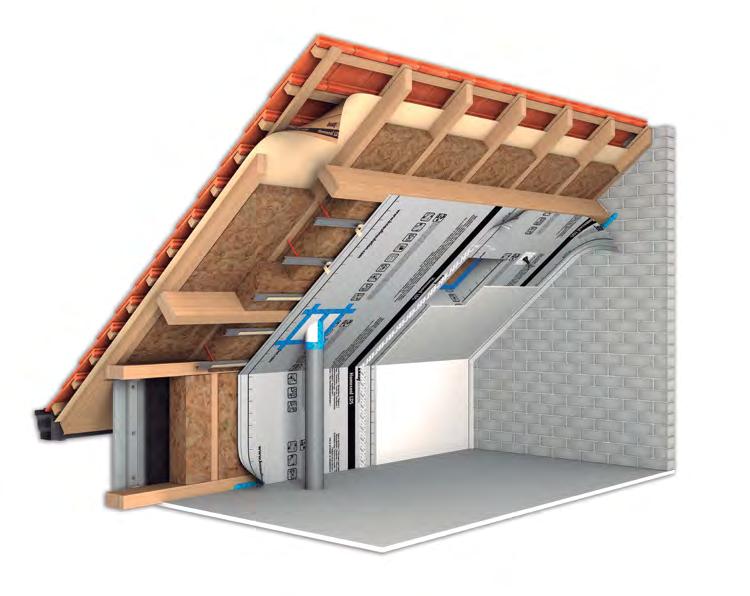 Combinar la barrera de vapor con un acabado exterior permeable para evitar el riesgo de acumulación de humedad y condensación en el interior del edificio.