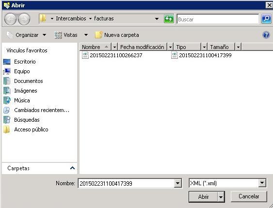 Seleccionar archivo XML desde PC Imagen10. Búsqueda de Archivo XML Imagen 11.