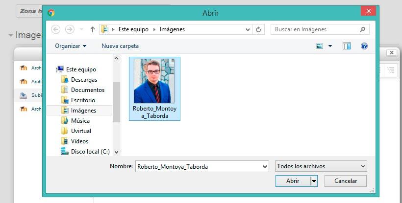 Edición del perfil Cómo agregar la fotografía de perfil? 1. Despliegue el contenido de la opción Imagen de usuario. 2.