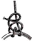 Baden- Powell. NUDO DE AJUSTE DOBLE CADENA BALLESTRINQUE DOBLE Al igual que el nudo de ajuste simple, sirve para unir dos cuerdas gruesas.