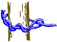 Este nudo se utiliza principalmente para atar dos cuerdas, siempre que éstas estén sujetas a una tensión constante, ya que si esta tensión disminuye el nudo puede aflojarse.