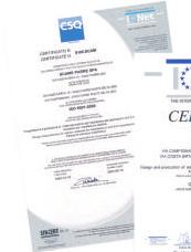 MARCATURA CE A partir del 1 de enero de 1996 para los productos sujetos a la Directiva 89/336/CEE (Compatibilidad electromagnética) y del 1 de enero 1997 para los productos sujetos a la Ley del 18 de