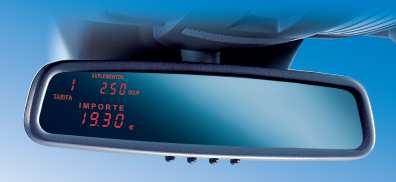 5/23 Taxímetros de espejo Taxímetro de espejo completamente integrado en el interior del espejo retrovisor original del vehículo o superpuesto.
