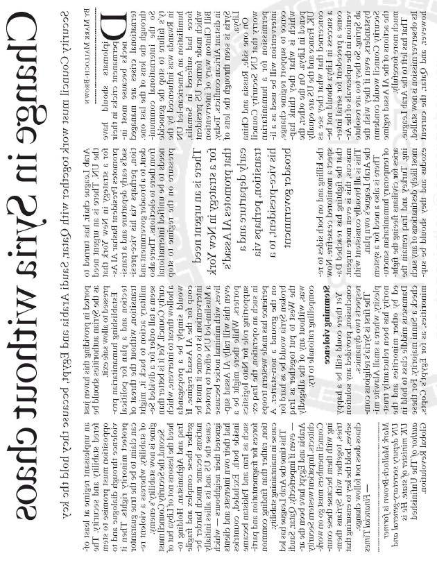 Gulf News (EAU / UAE) Vendredi 3 janvier 2012,