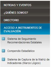 mx En la sección ACCESO INTERNO Seleccionar la opción de tipo de usuario.