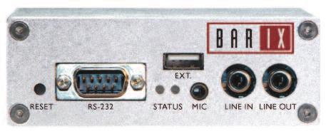 annuncicom 100 de Barix Dispositivo versátil con entradas de cierre de contactos y salida a relé para sistemas de megafonía e intercomunicación bajo el protocolo IP.