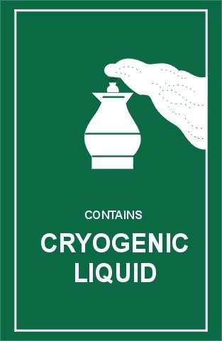 Liquido Nota: El uso de esta etiqueta es obligatorio, cuando se manipulen líquidos criogénicos.