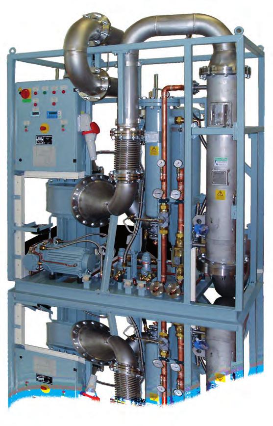Instalaciones de refrigeración para transformadores con aislamiento de gas SF 6 (GIT) y aceleradores La ventaja esencial de nuestras instalaciones de refrigeración reside en que la