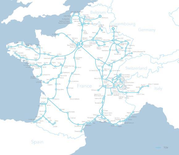 trenes al día 27 trenes al día 4 trenes al día 22 trenes al día TGV presta servicio a más de