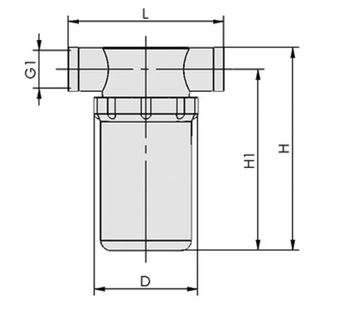 Accesorios Filtros de vacío Filtros de vacío tipo taza VFT NUEVO - Protección óptima del generador de vacío contra suciedad y deterioro - Ideal como filtro previo y filtro fino - Elemento filtrante