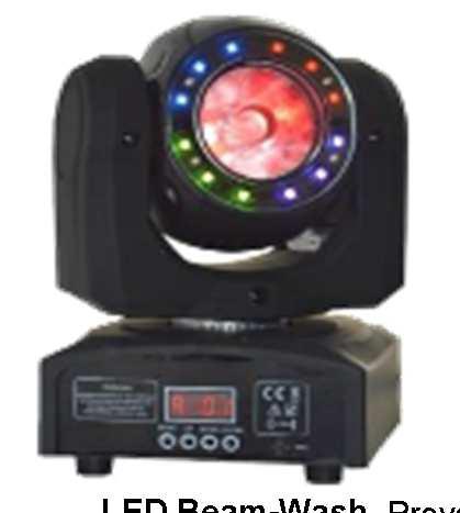 MIF30S LED Gobo Proyector Spot movil con led de 10W, rueda rotating de 7 gobos metalicos + blanco, 300,00 rueda de 7 colores + blanco, dimmer, Pan 540º-Tilt 270º, estrobo 0-20