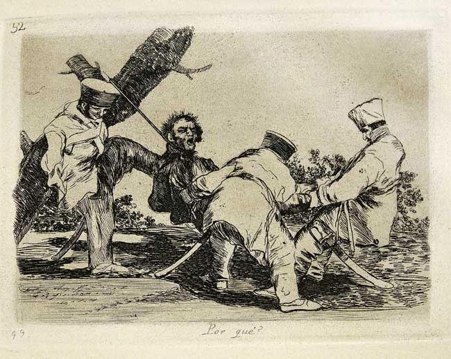 Goya reportero en sus grabados de la guerra Durante la Revolución Francesa, el rey español Carlos IV cerró la frontera con Francia para que no entraran en España las ideas ilustradas y
