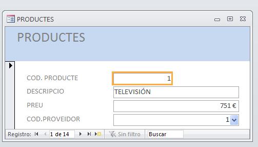 Fer un clic amb el botó dret del mouse sobre el formulari seleccionat i del menú contextual que apareix triar l opció Vista