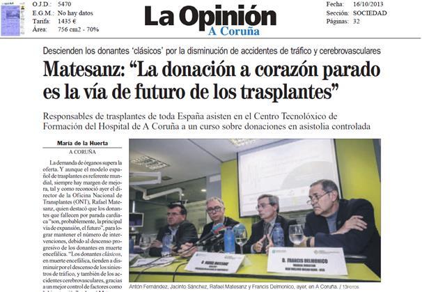 Tasa pmp Fuente: Organización Nacional de Trasplantes Número absoluto Donación en Asistolia en España LA
