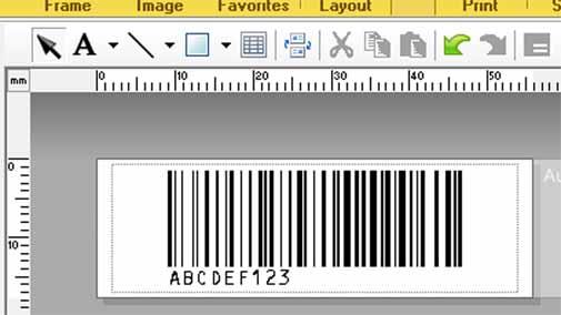 5 Escanee el código de barras en Número de plantilla predeterminada con el mismo número que el número de Asignación de clave para el diseño de etiqueta que se debe imprimir.