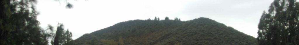 El Montañón Negro de 1500 metros de altitud, junto a la caldera de los Pinos de Gáldar,