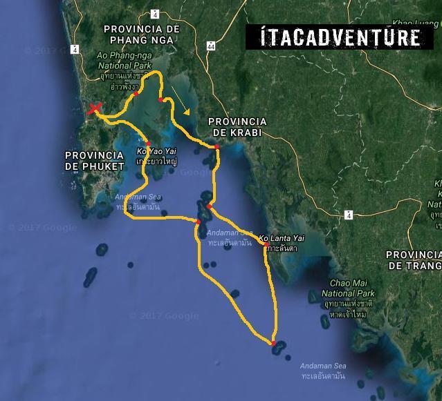 DÍA 8: El último día nos dirigiremos rumbo a Phuket y de camino pararemos en alguna de las numerosas pequeñas islas junto a Koh Yao Yai, donde podremos practicar snorkeling o disfrutar de la gran