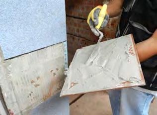 SENCICO 3. Limpiar pegamento antiguo. Cuidar de no dañar el resto de cerámicos. Utilizar cincel afilado. 4.