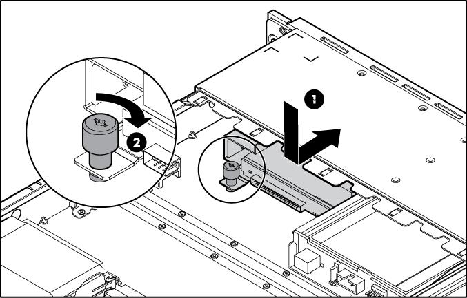 11. Instale la unidad óptica en el alojamiento de soporte. 12.
