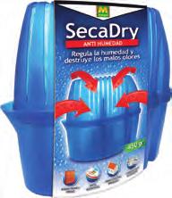 SecaDry Antihumedad 450 g Regula la humedad ambiental absorbiendo el exceso de la misma reduciéndola