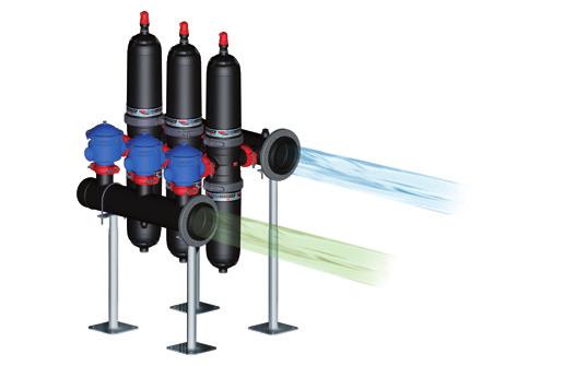 Montaje filtros automáticos Doble cuerpo / Montagem de filtros automáticos Duplo corpo Ventosa Ventosa Agua Filtrada / Agua Filtrada * En caso de que la presión en red sea menor de 2.
