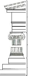 Los órdenes arquitectónicos En los templos griegos no hay dimensiones fijas, sino relaciones fijas de proporción entre las diferentes partes del edificio.